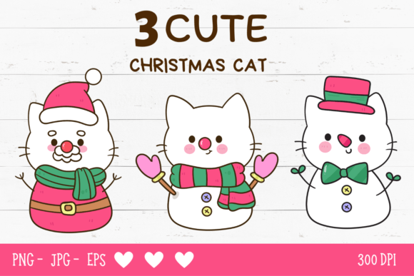 Bringing Joy to Your Projects with a Cat Christmas Cartoon Kawaii Snowman