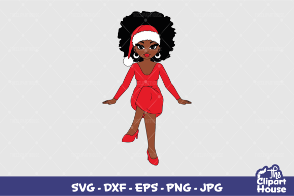 Celebrating Heritage and Style: The Versatility of Christmas Afro Woman Sitting Designs for Creative Projects