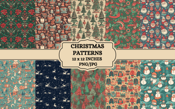 Christmas Patterns: Digital Paper for Creative Projects