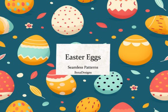 Easter Eggs Seamless Pattern for Creative Projects