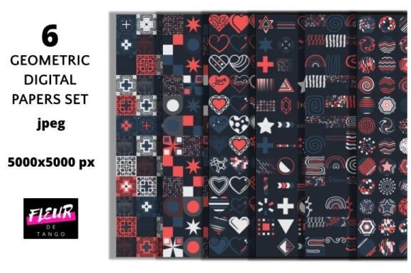 Elevating Holiday Design: A Deep Dive into 6 Christmas Colors Geometric Patterns 4
