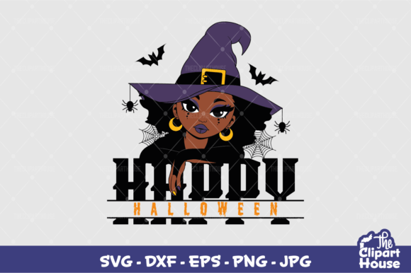 Happy Halloween Witch Woman Design
