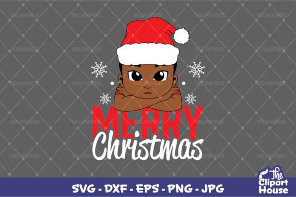 Merry Christmas Boy Leaning