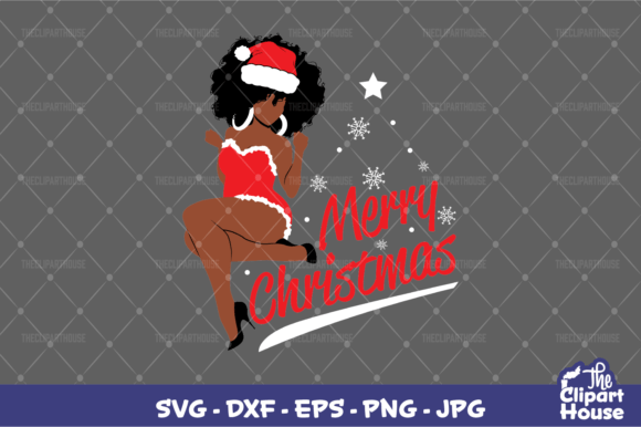 Merry Christmas Pin Up Woman: A Versatile Asset for Creative Cutting Projects