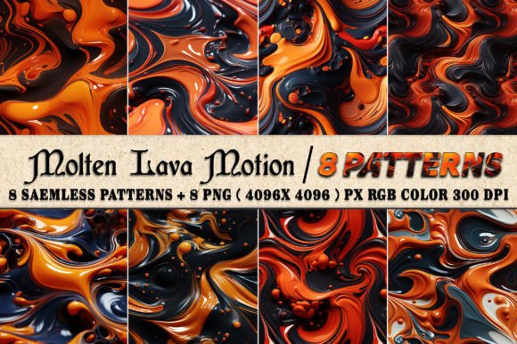 Molten Lava Motion 8 Patterns Background: Elevating Your Design Projects
