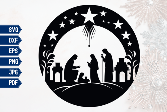 Round Nativity Scene Christmas Digital: A Modern Approach to Traditional Crafts