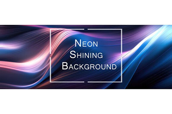 The Power of Visual Impact: Leveraging Neon and Abstract Wavy Backgrounds for Modern Design
