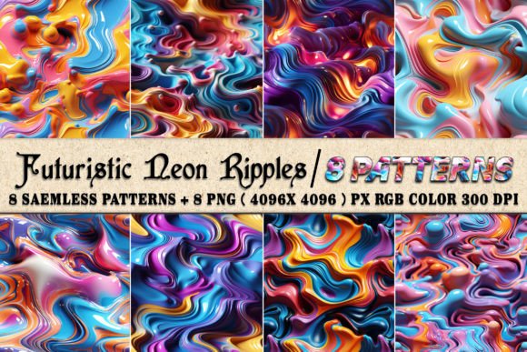 Unlocking the Potential of Futuristic Neon Ripples: A Guide to Modern Seamless Pattern Design