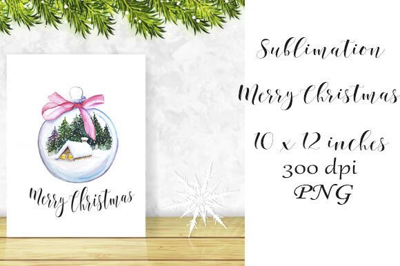 Watercolor Sublimation Merry Christmas: A Creative Resource for Seasonal Projects